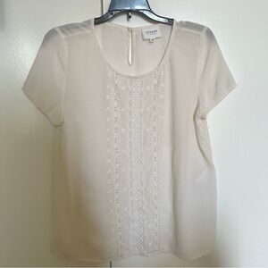 Sezane White/ cream top